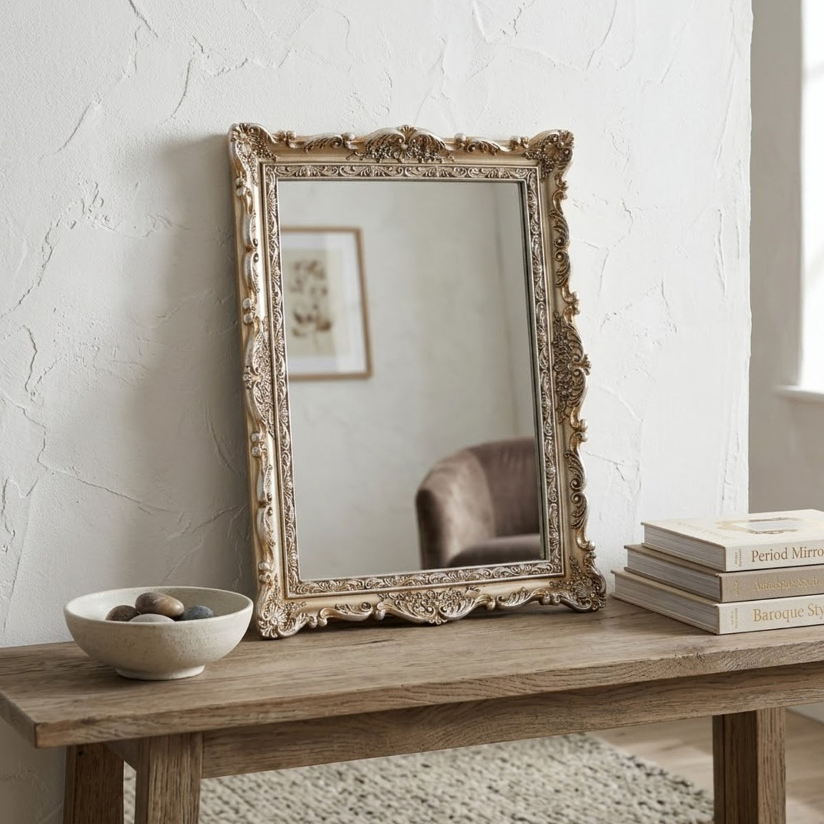 Ornate Classical Rectangular Mirror