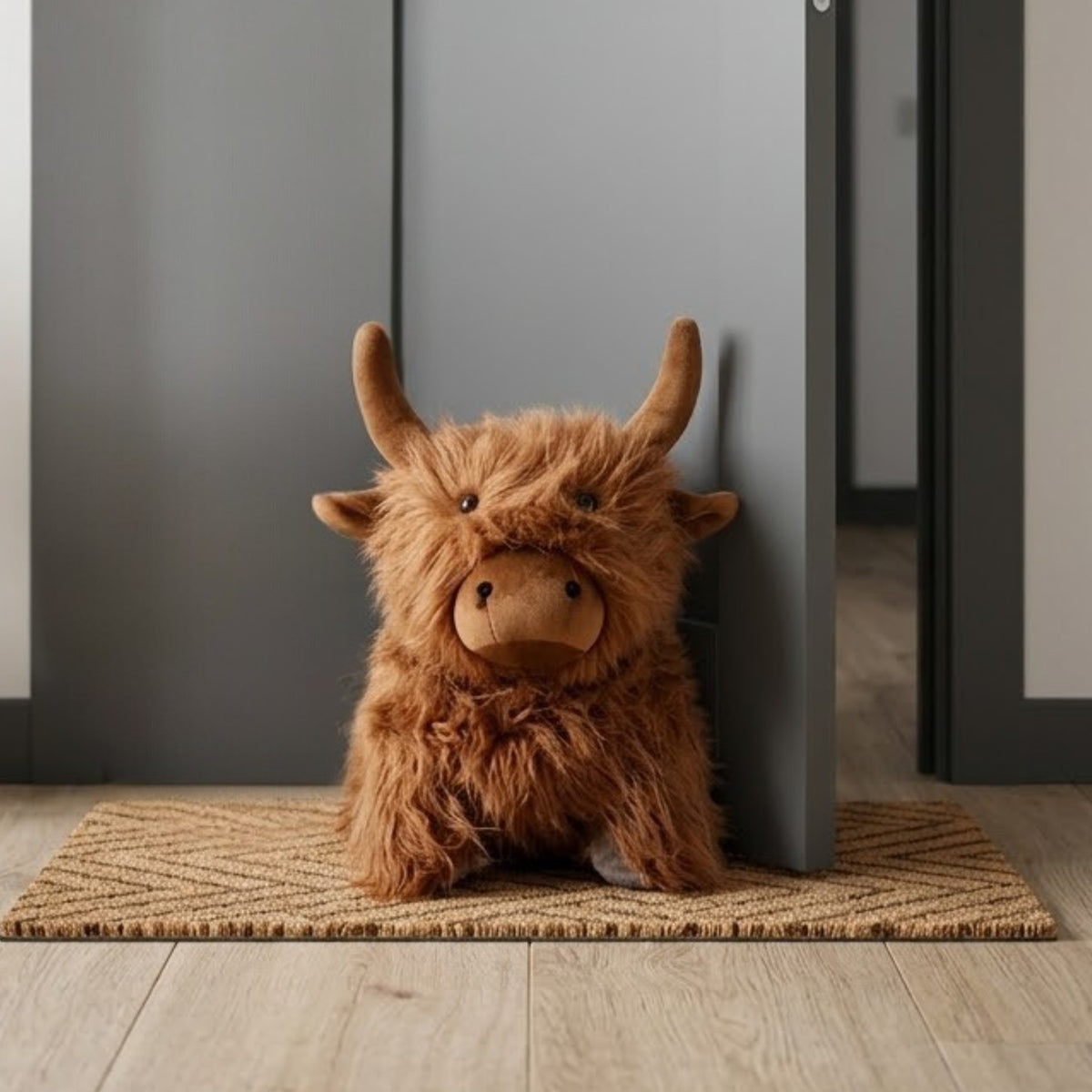 Relica Fabric Highland Cow Doorstop