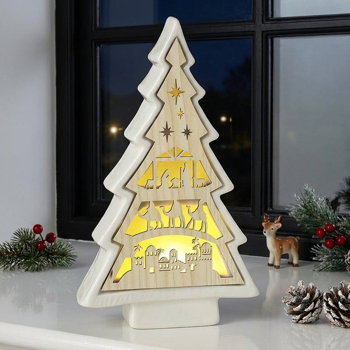Decorative Light Up Cut Out Tree