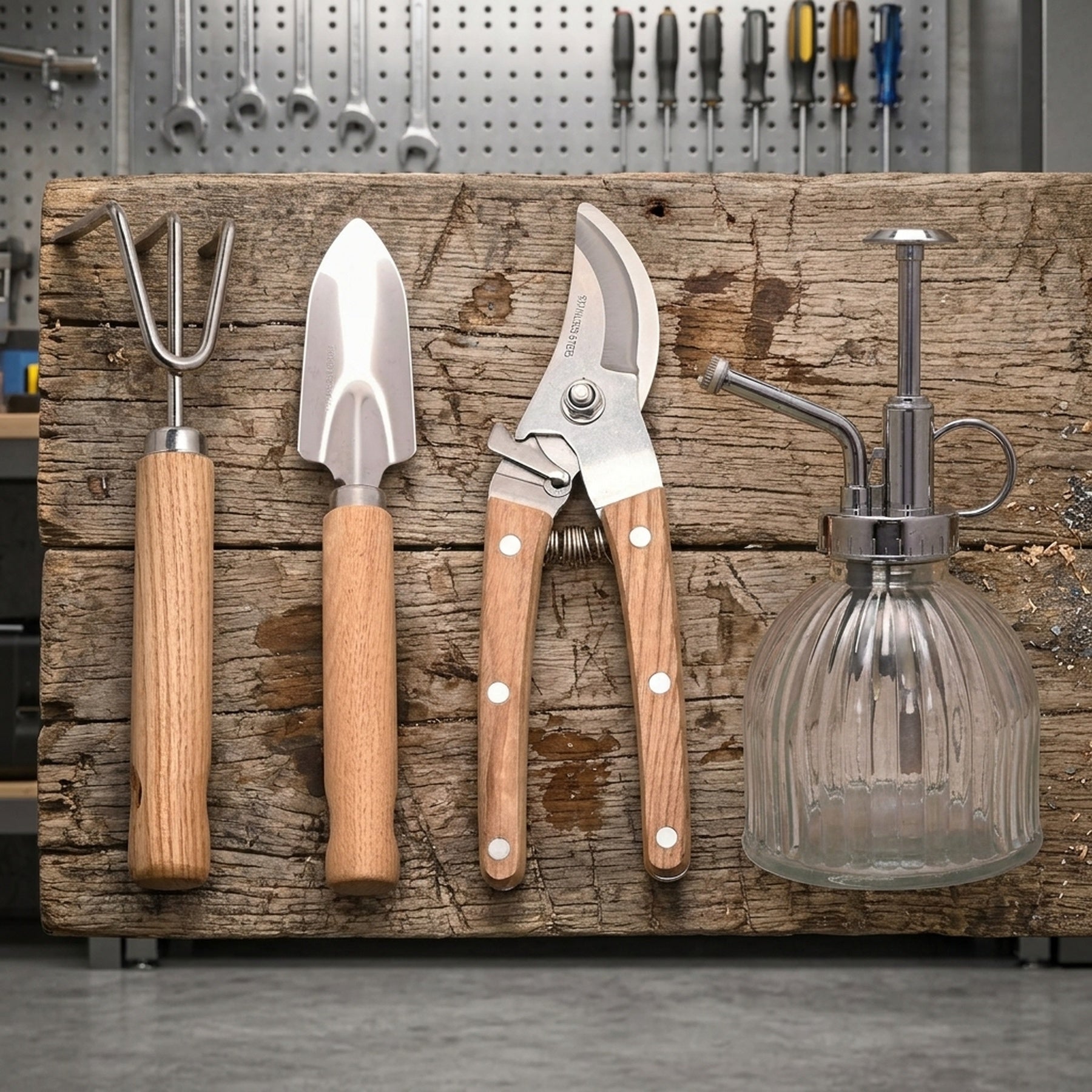 Rustic 4 Piece Garden Tool Set