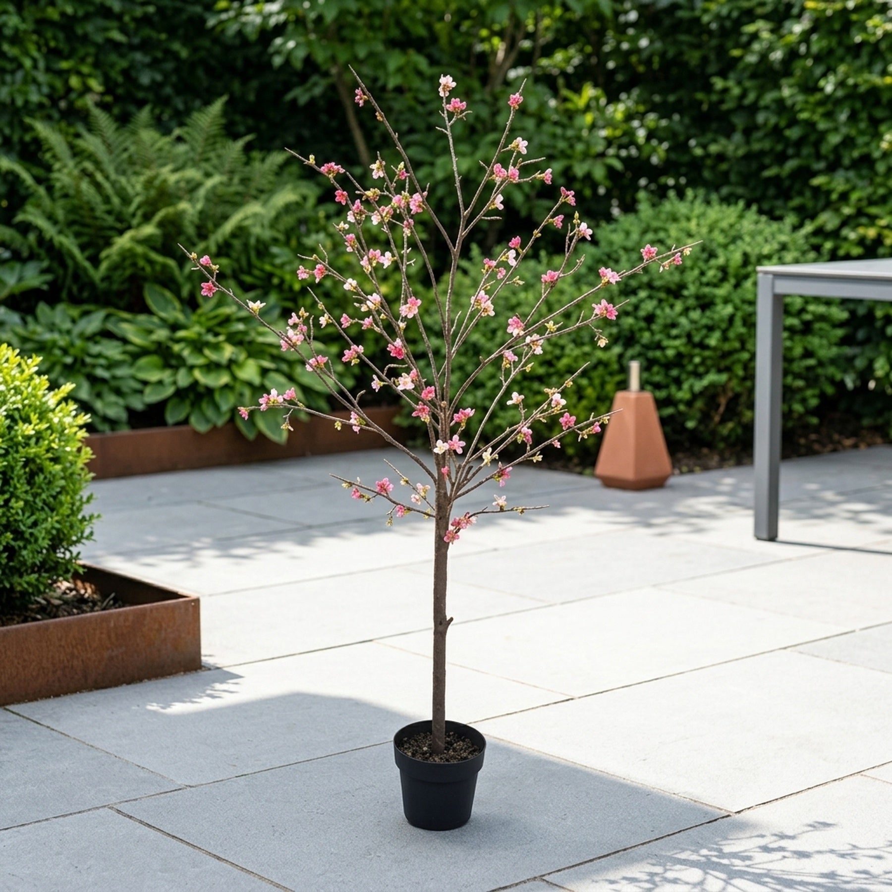 Artificial Potted Peach Blossom Tree