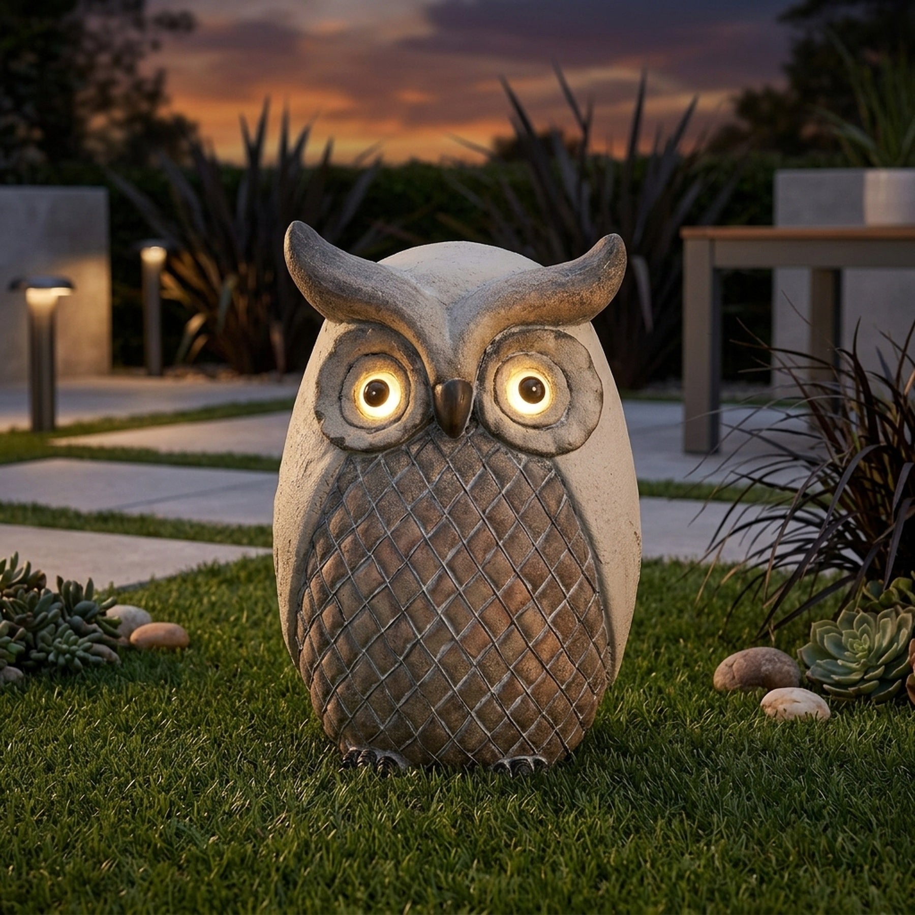 Owl Solar Garden Light Ornament