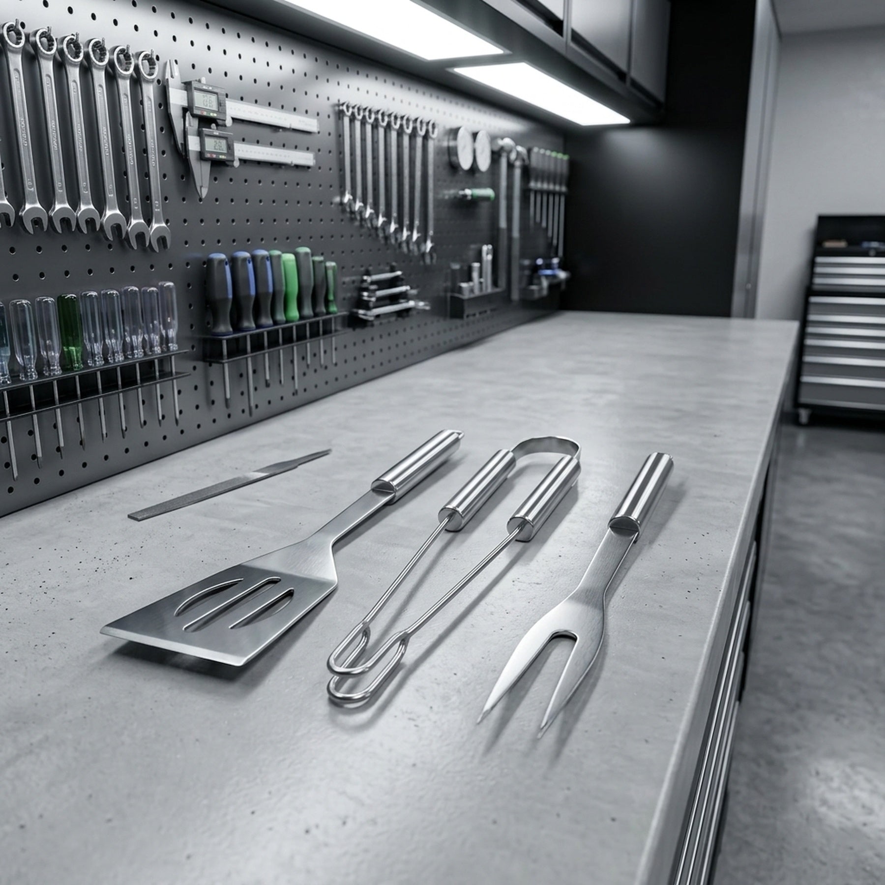 Deluxe Stainless Steel BBQ Tool Set