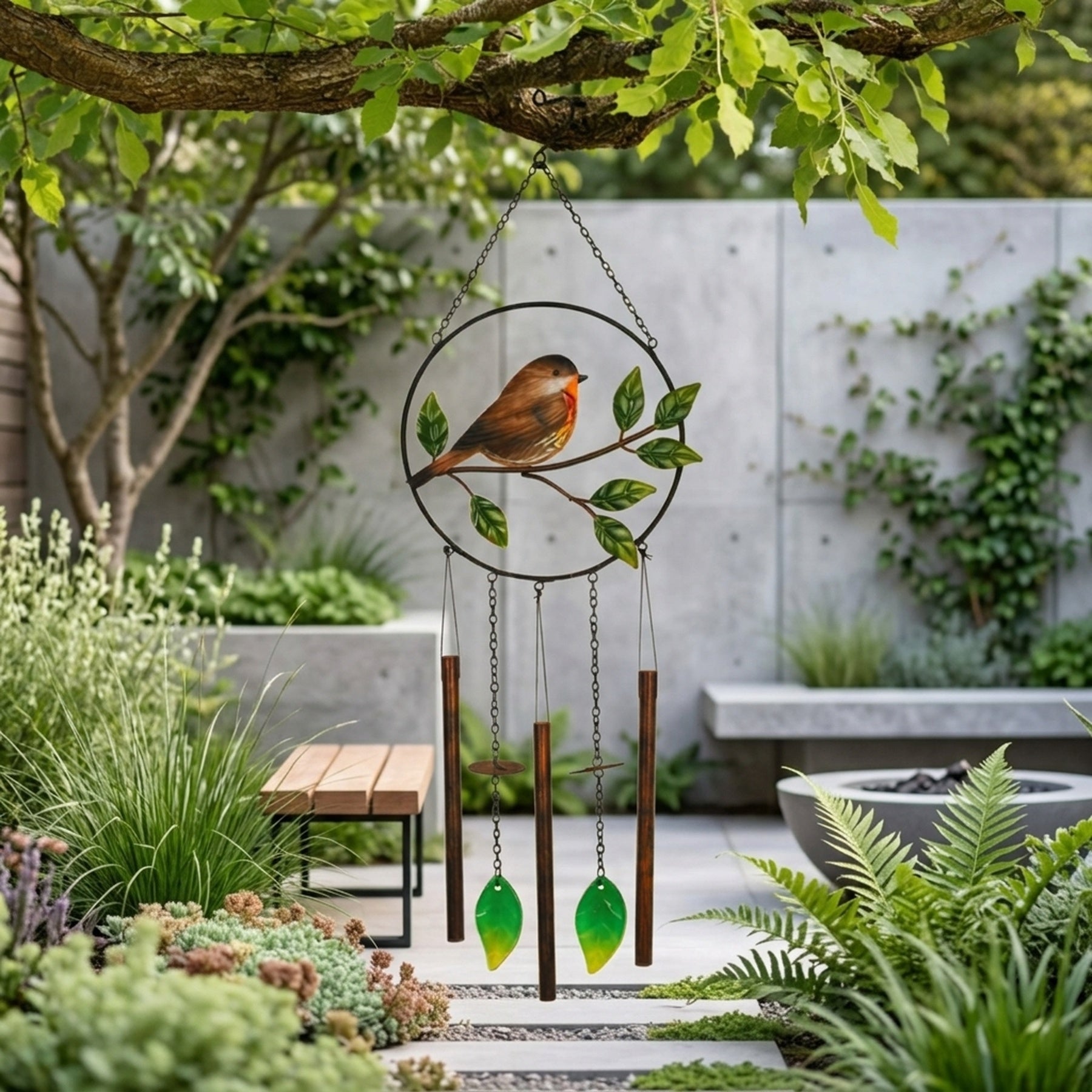 Welcome Robin Garden Windchime