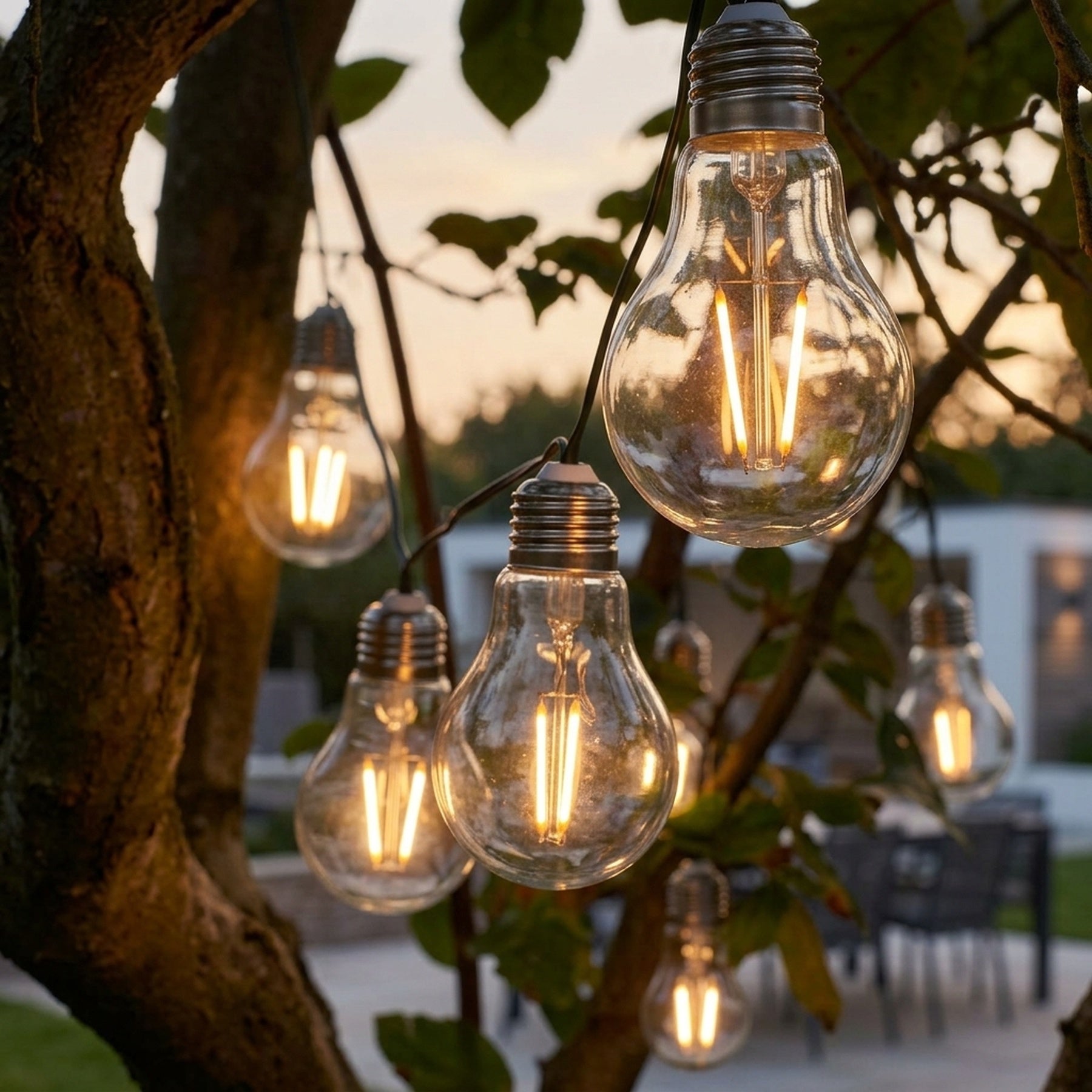Eureka! Retro Solar Outdoor String Lights