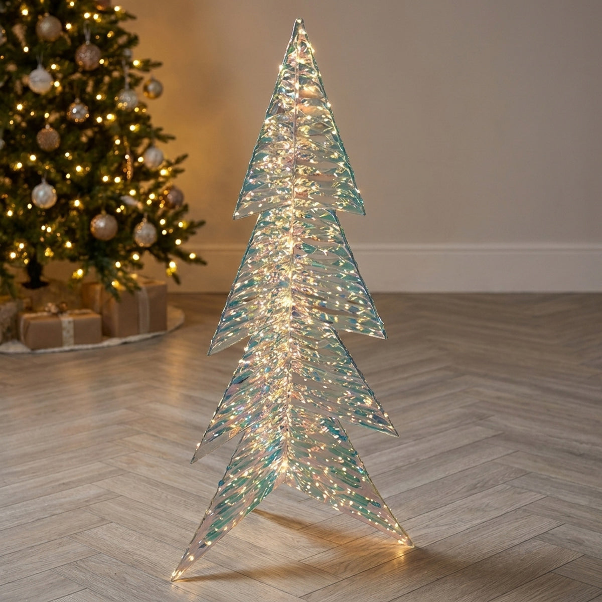 Shimmering Iridescent LED Tree with 720 Lights