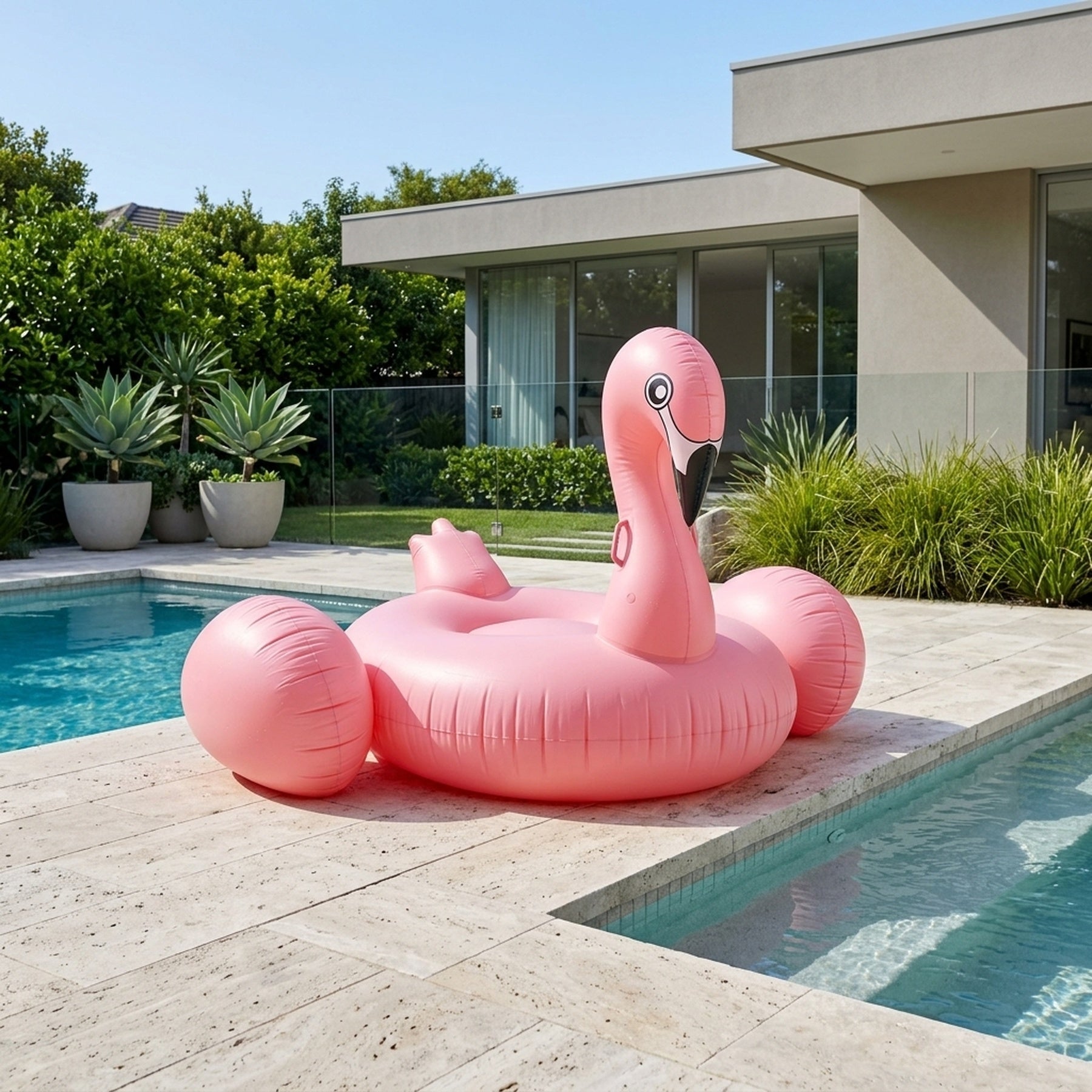 Novelty Flamingo Inflatable Lounger