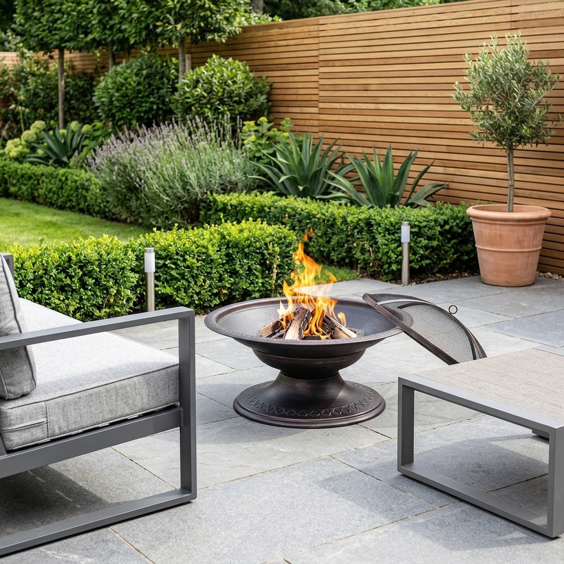 Toscana Diamond Pattern Embossed Firepit