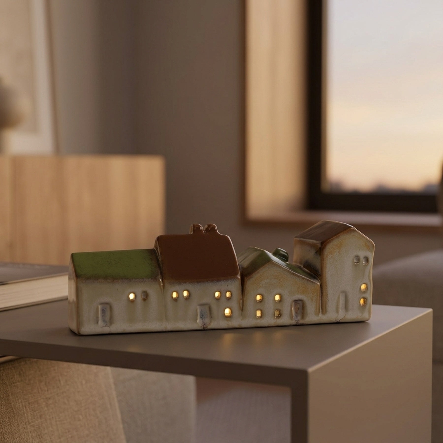 Ceramic LED Coastal Lighthouse Decor