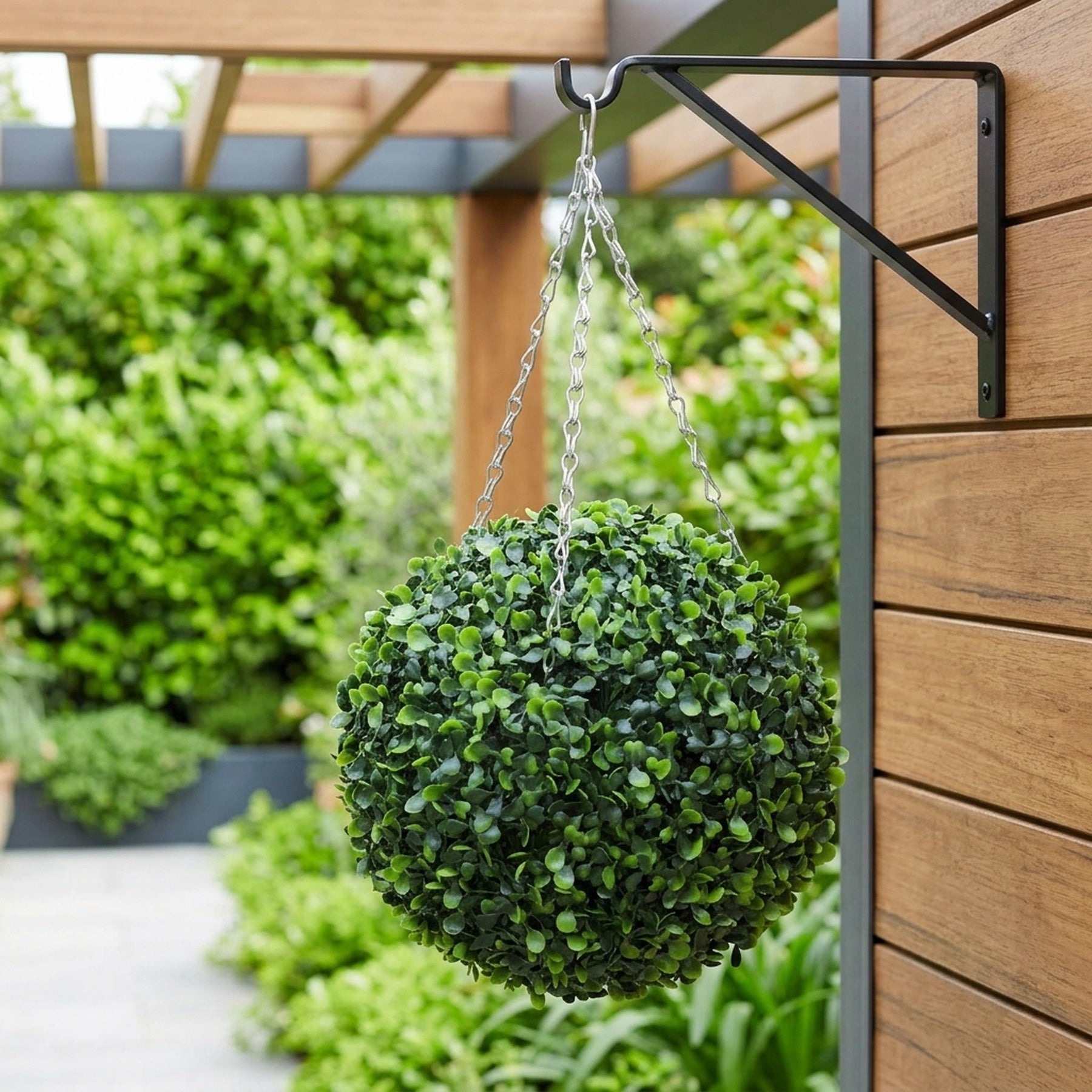 Artificial Boxwood Hanging Topiary Ball