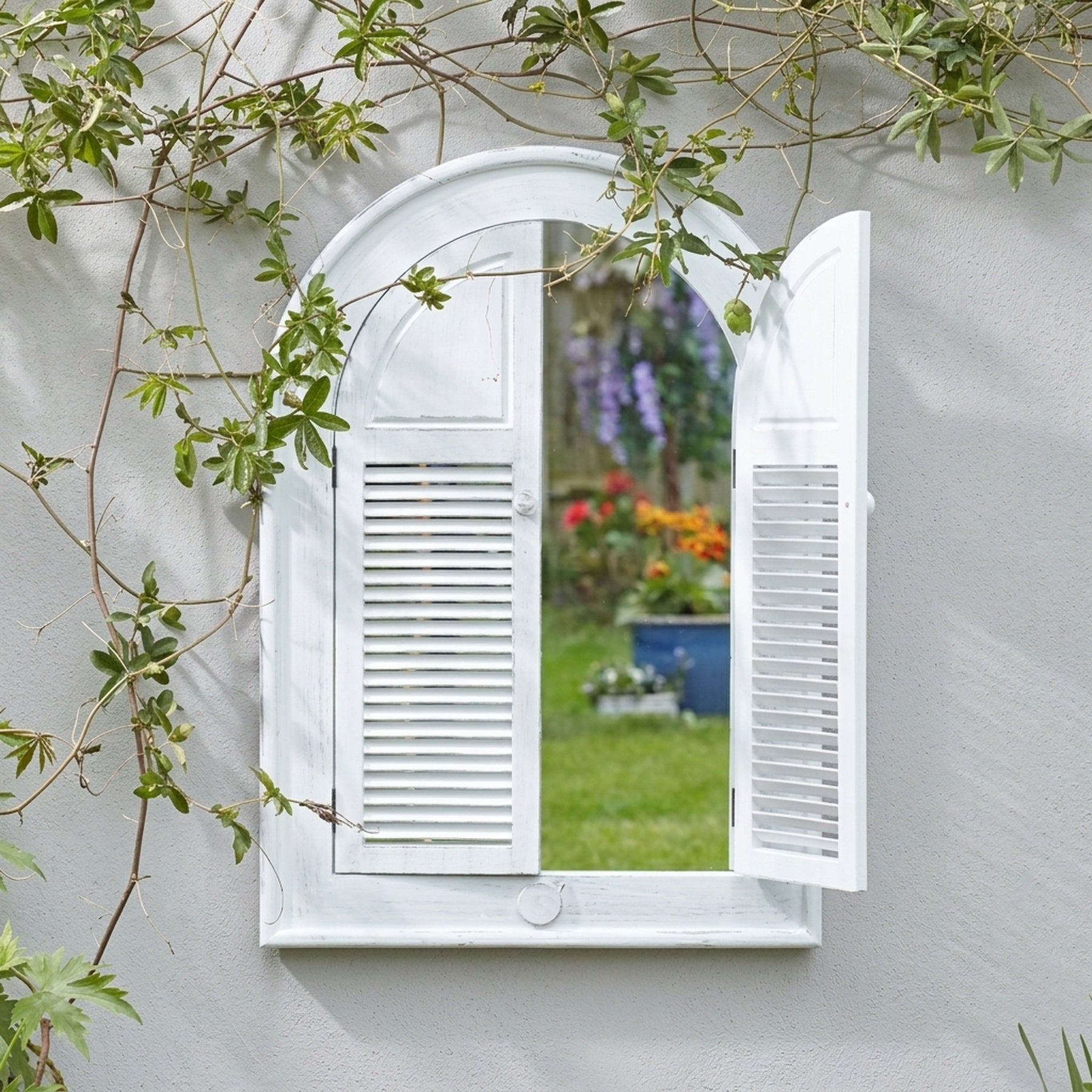 Louvre Classic Shutter Garden Mirror