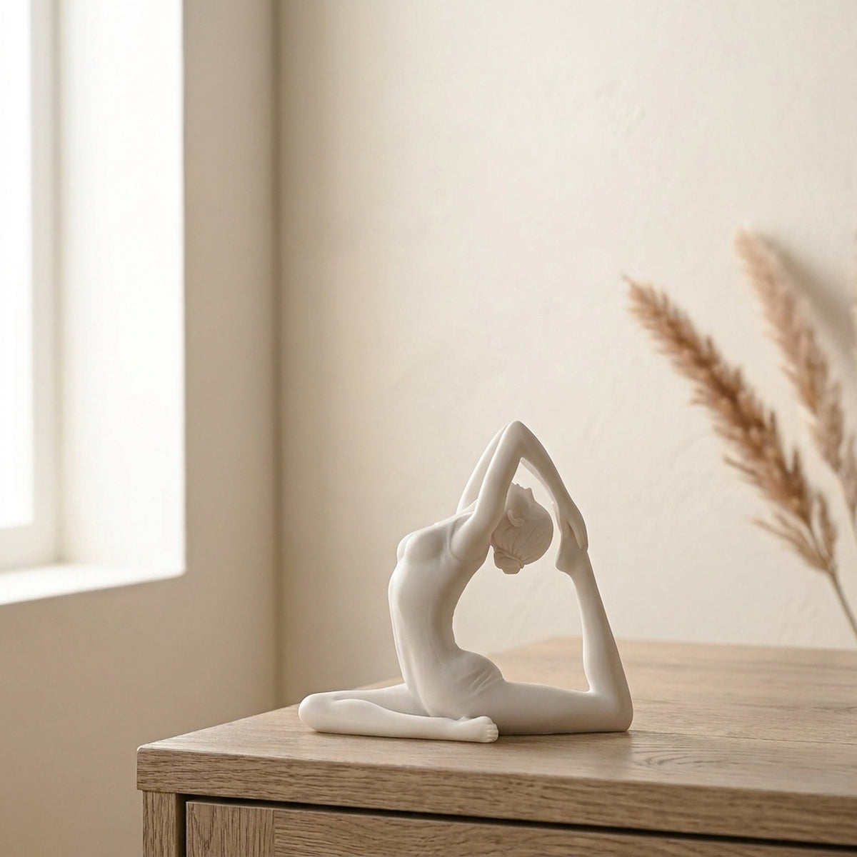 Graceful Mermaid Yoga Pose Figurine