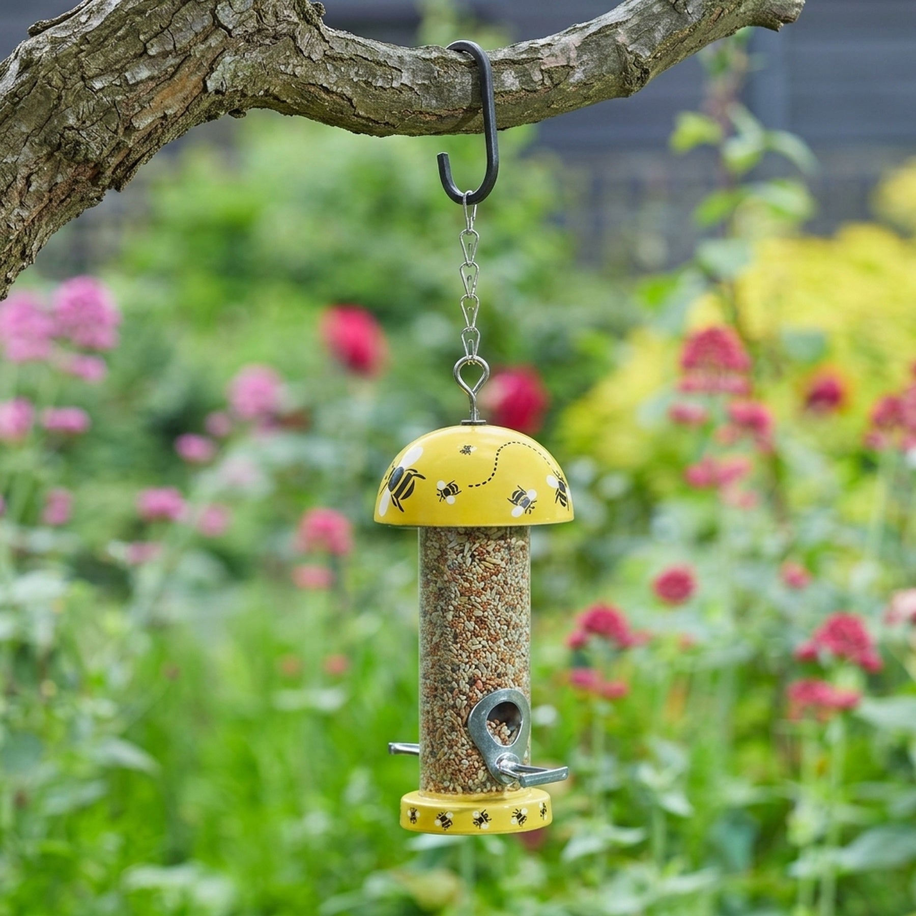 Flamboya Decorative Garden Bird Seed Feeder