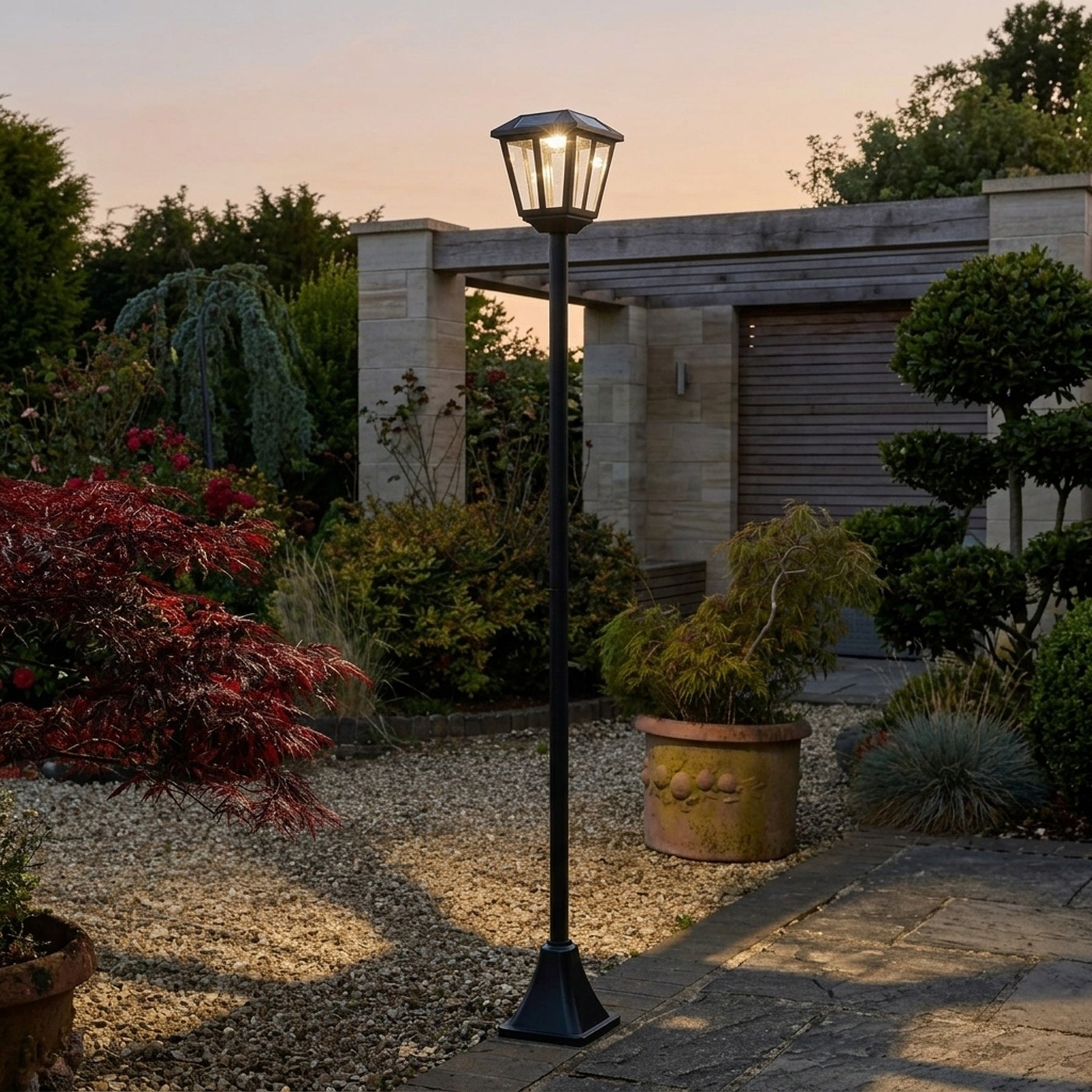 Whitehall Tear Drop Solar Lamp Post Light