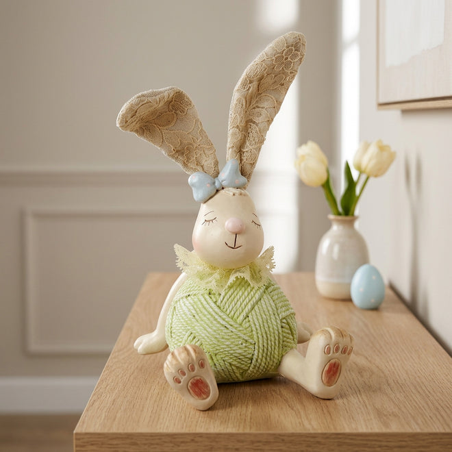 Decorative Sitting Springtime Rabbit – Garden Greatness