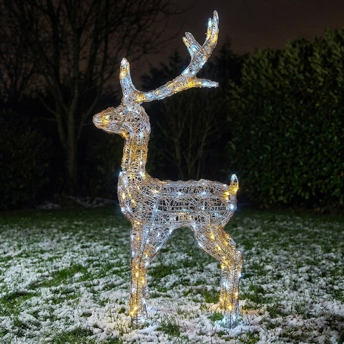 Festive Standing LED Stag Light