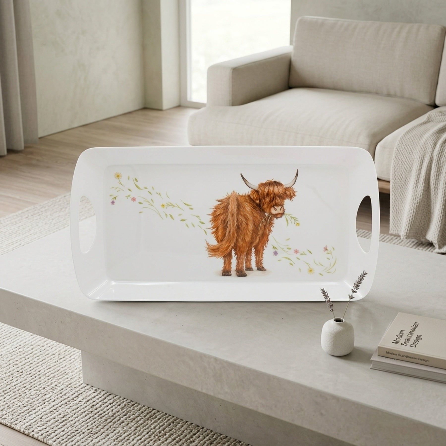 Medium Highland Cow Decorative Tray