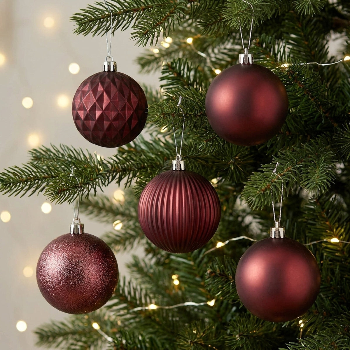 8cm Mixed Finish Christmas Bauble 20 Pack