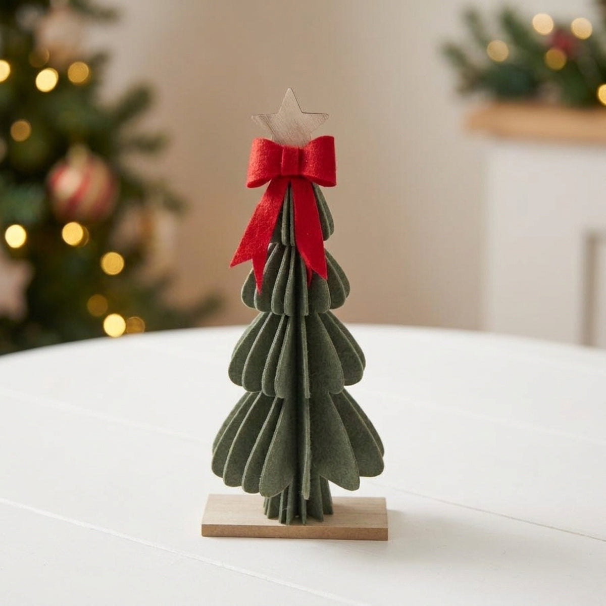 Introduce Felt Tree with Decorative Bow