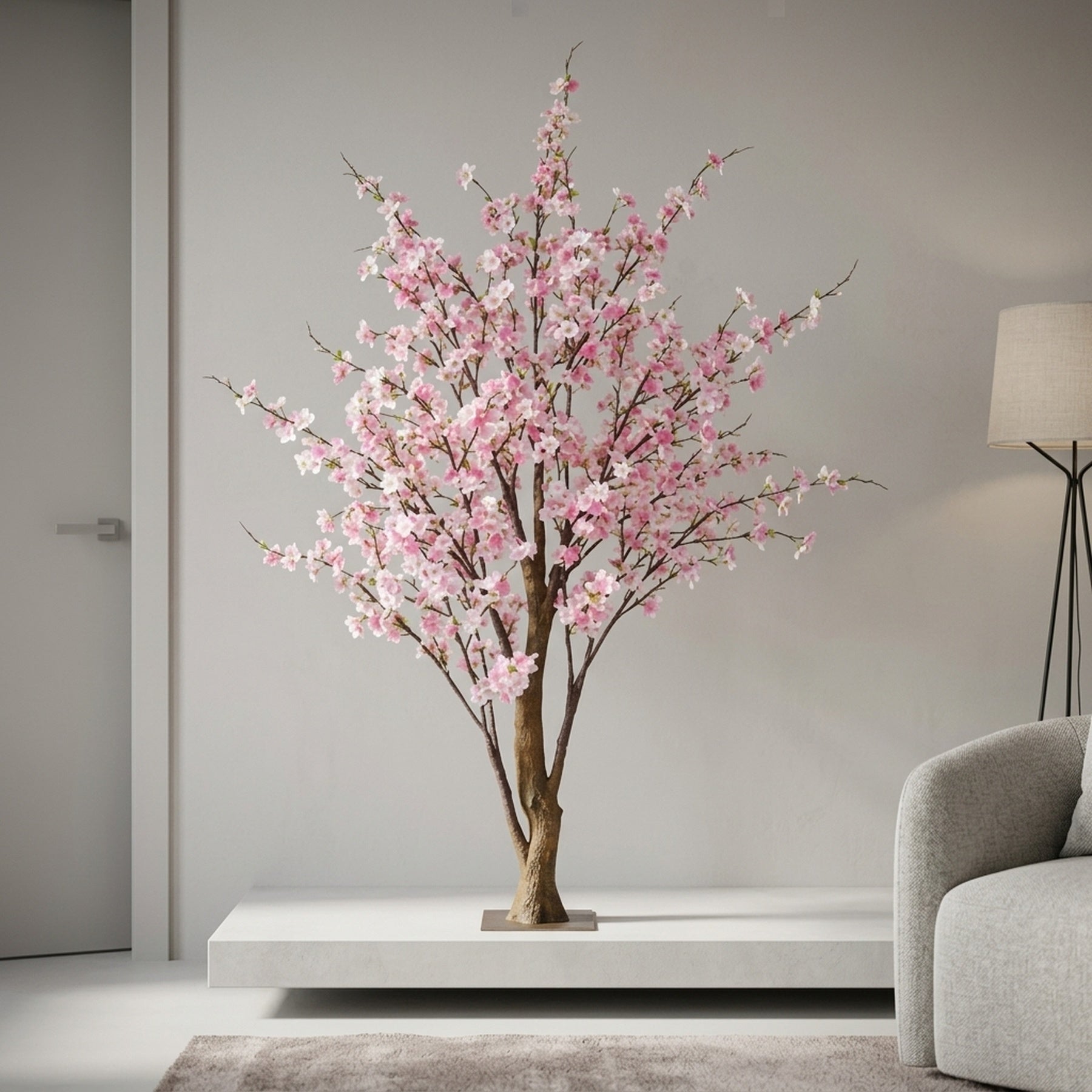 Lifelike Pink Yoshino Blossom Tree