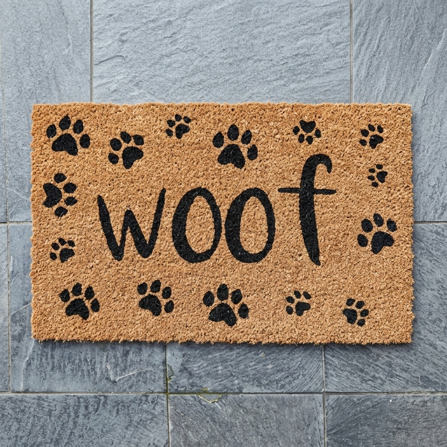 Woof Natural Coir Doormat