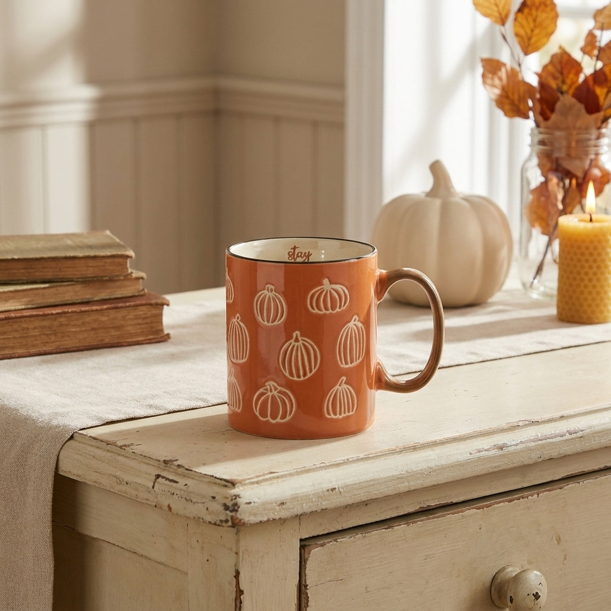 Stay Cozy Autumnal Pumpkin Mug