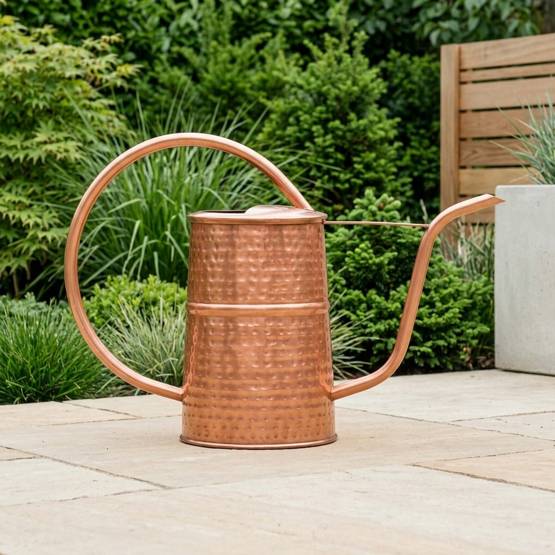Vintage Lustrous Copper Watering Can