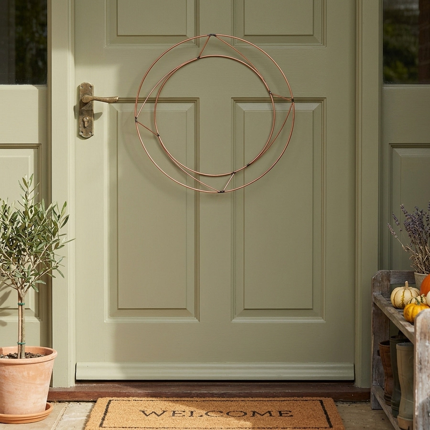 Durable Wire Raised Wreath Craft Rings - V2