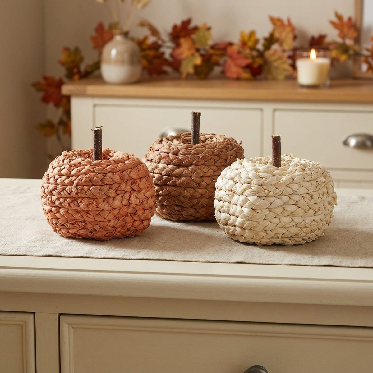 Autumnal Decorative Pumpkin Set