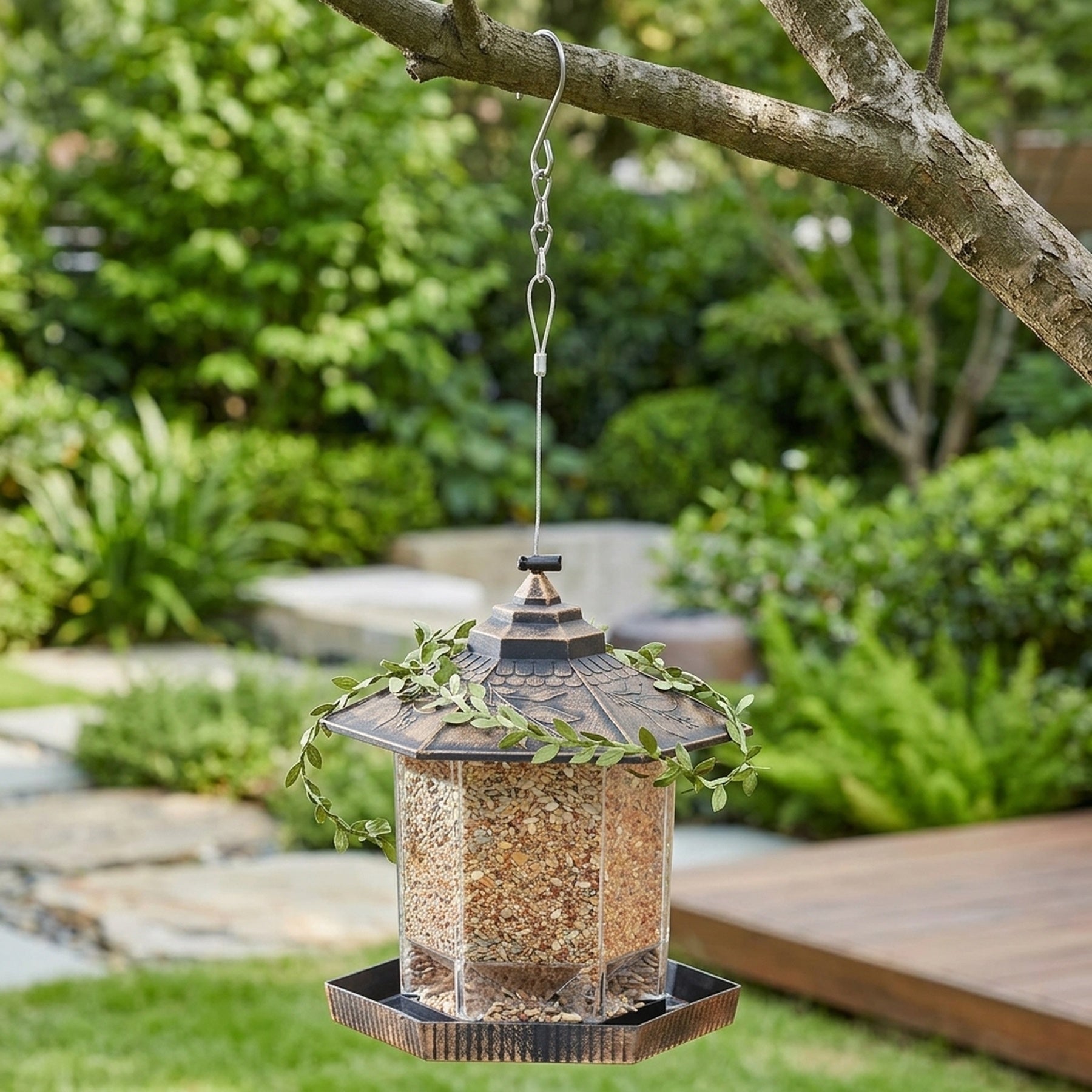 Gazebo Style Wild Bird Seed Feeder