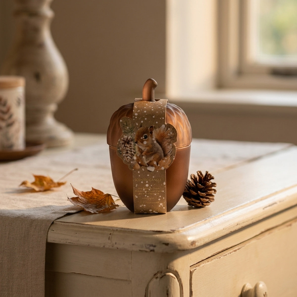 Welcome Acorn Candle Pot Ornament