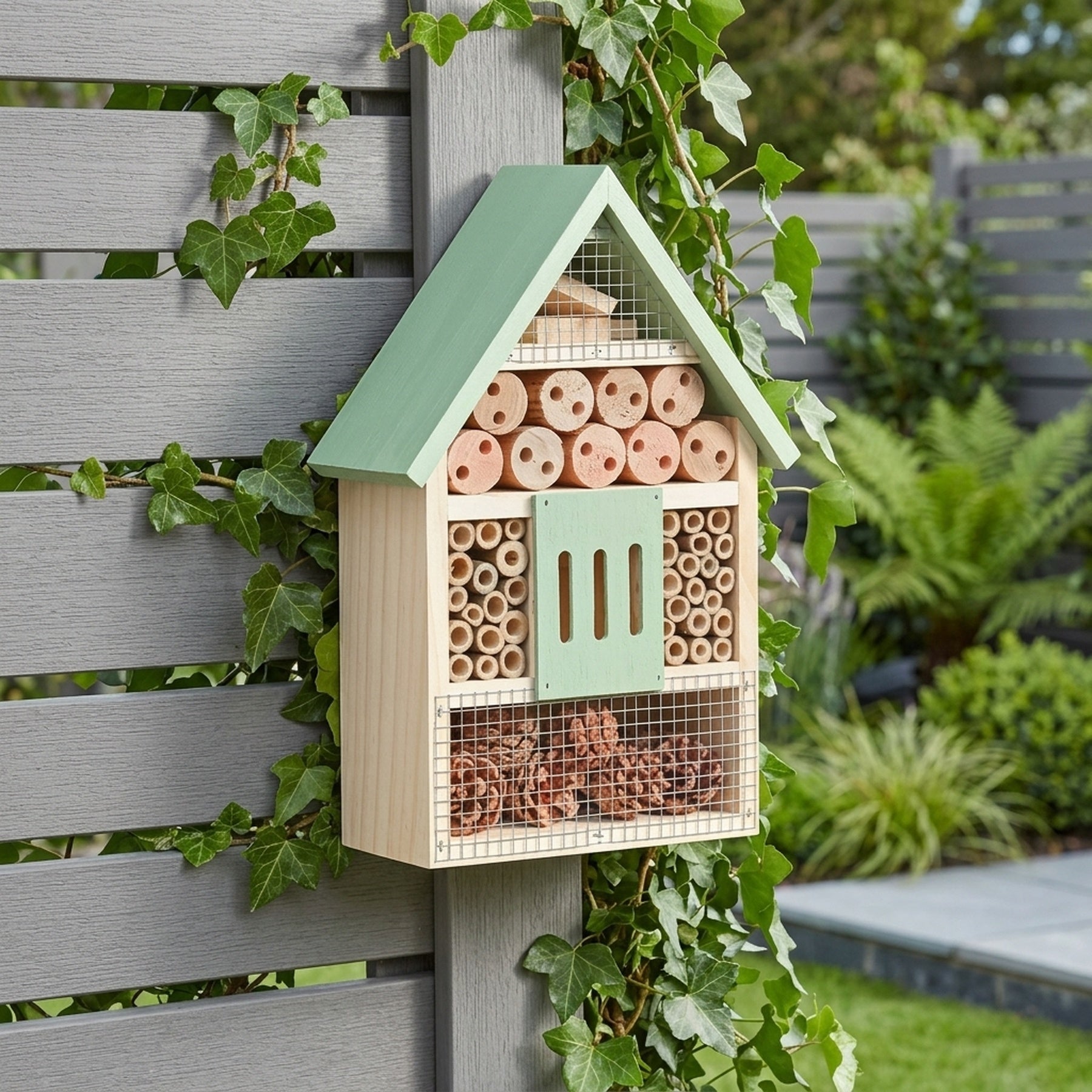 Wooden Bug & Bee Habitat House