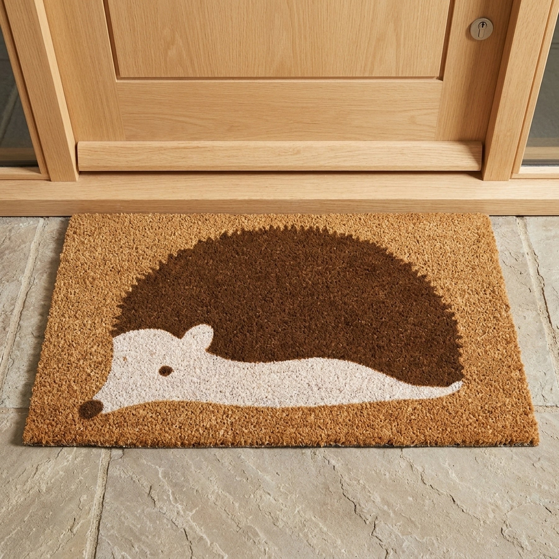 Spike Hedgehog Natural Coir Doormat