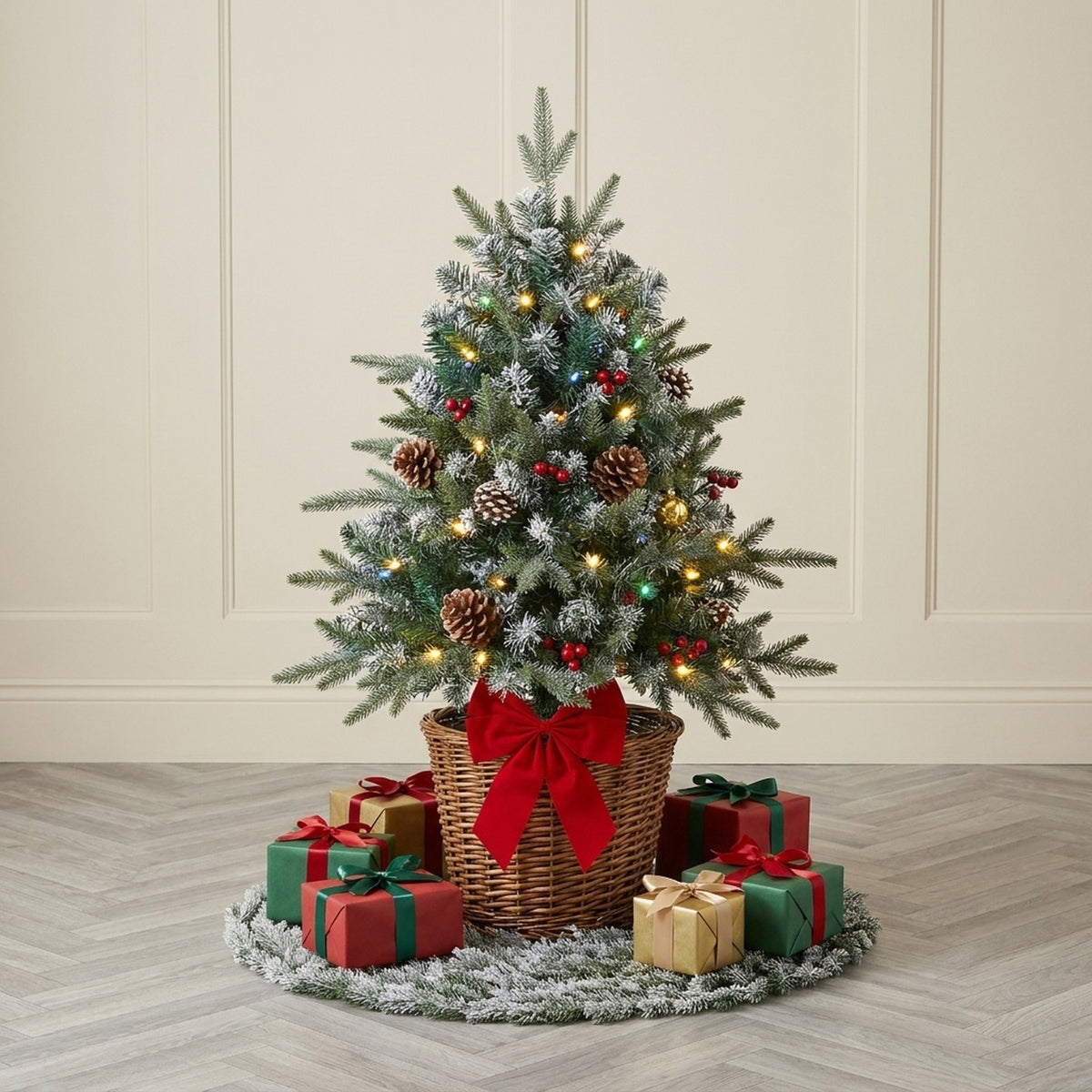 Christmas Tree Ground Stake with Light and Timer