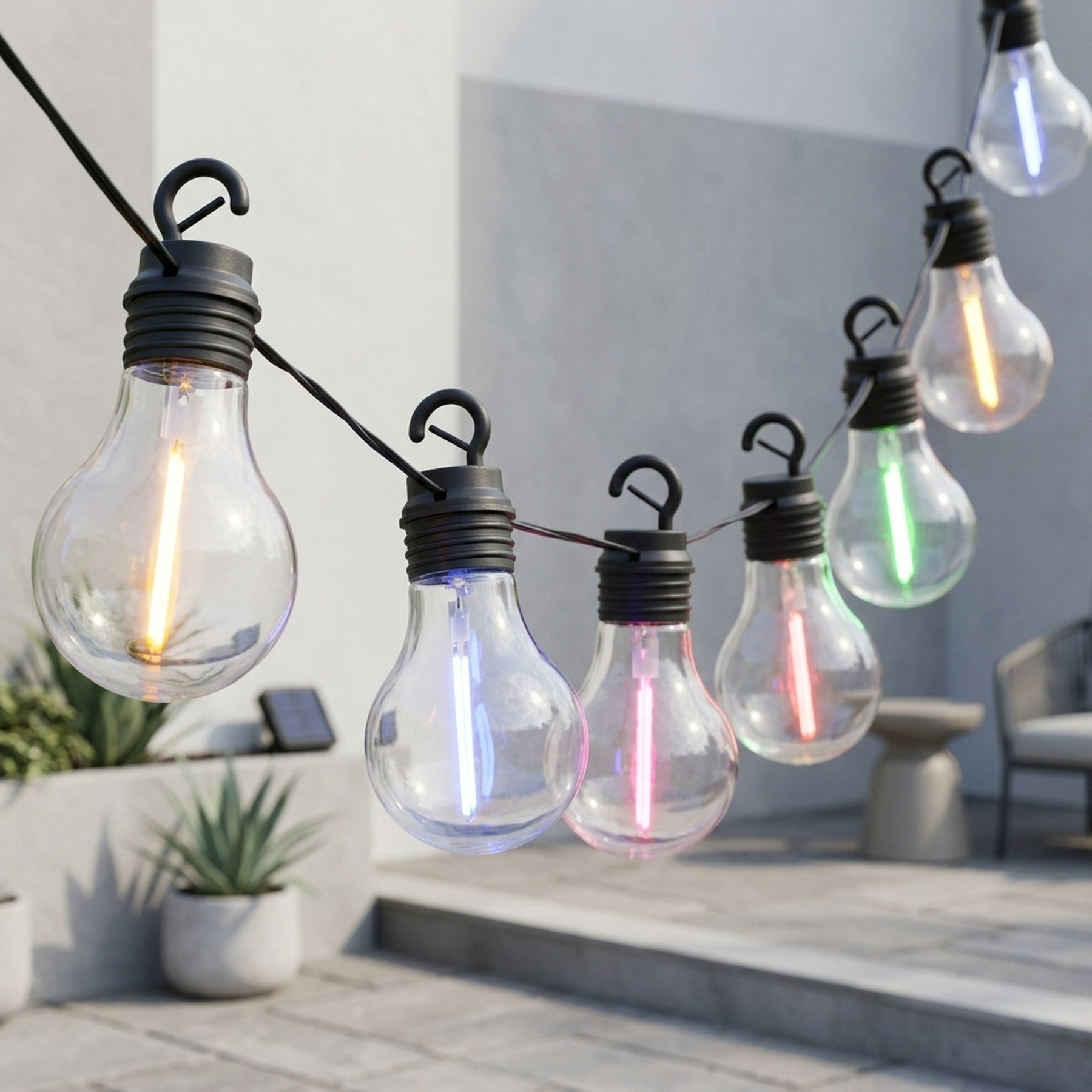 Cascading Meteor Shower Solar Garden Lights