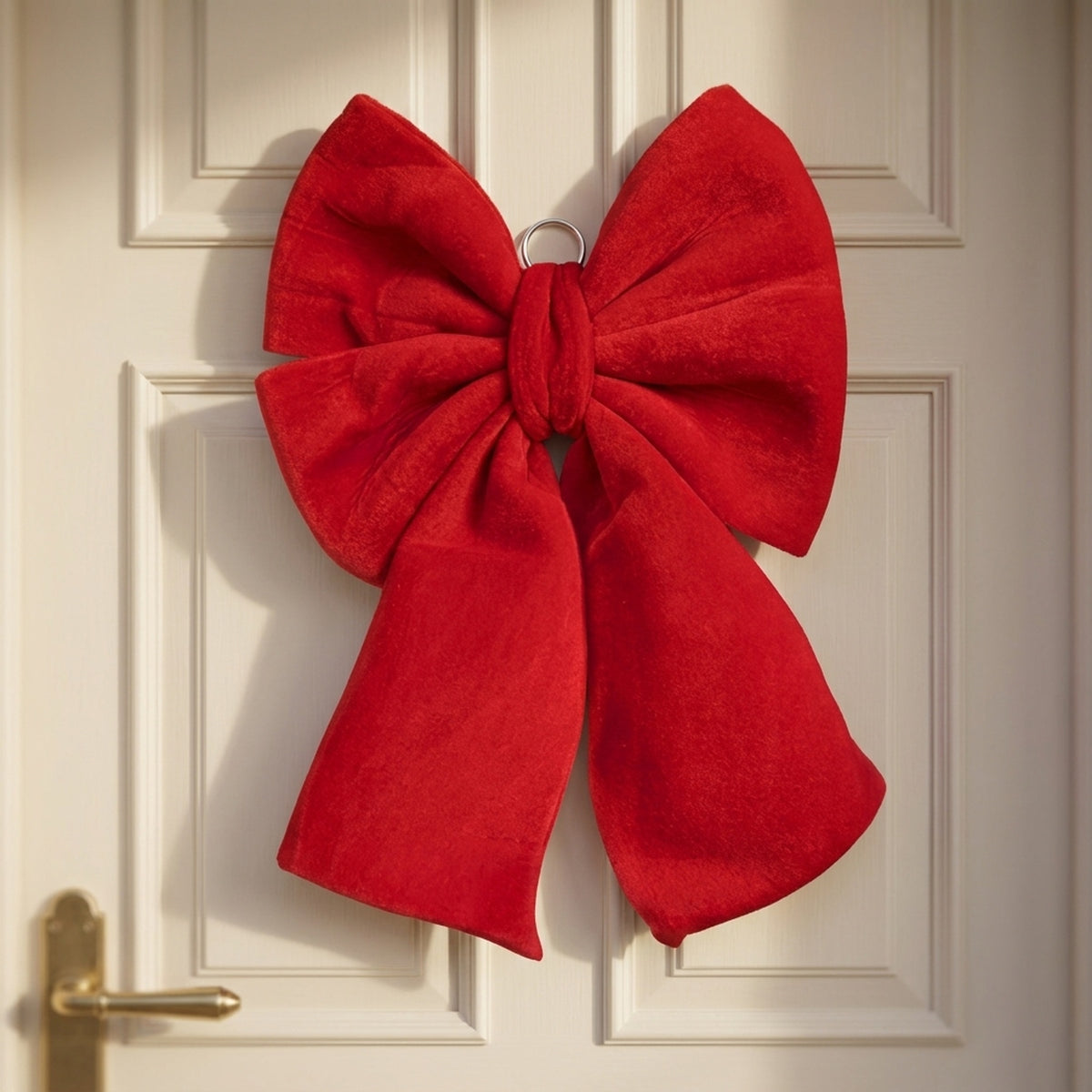 Classic Red Velvet Decorative Bow