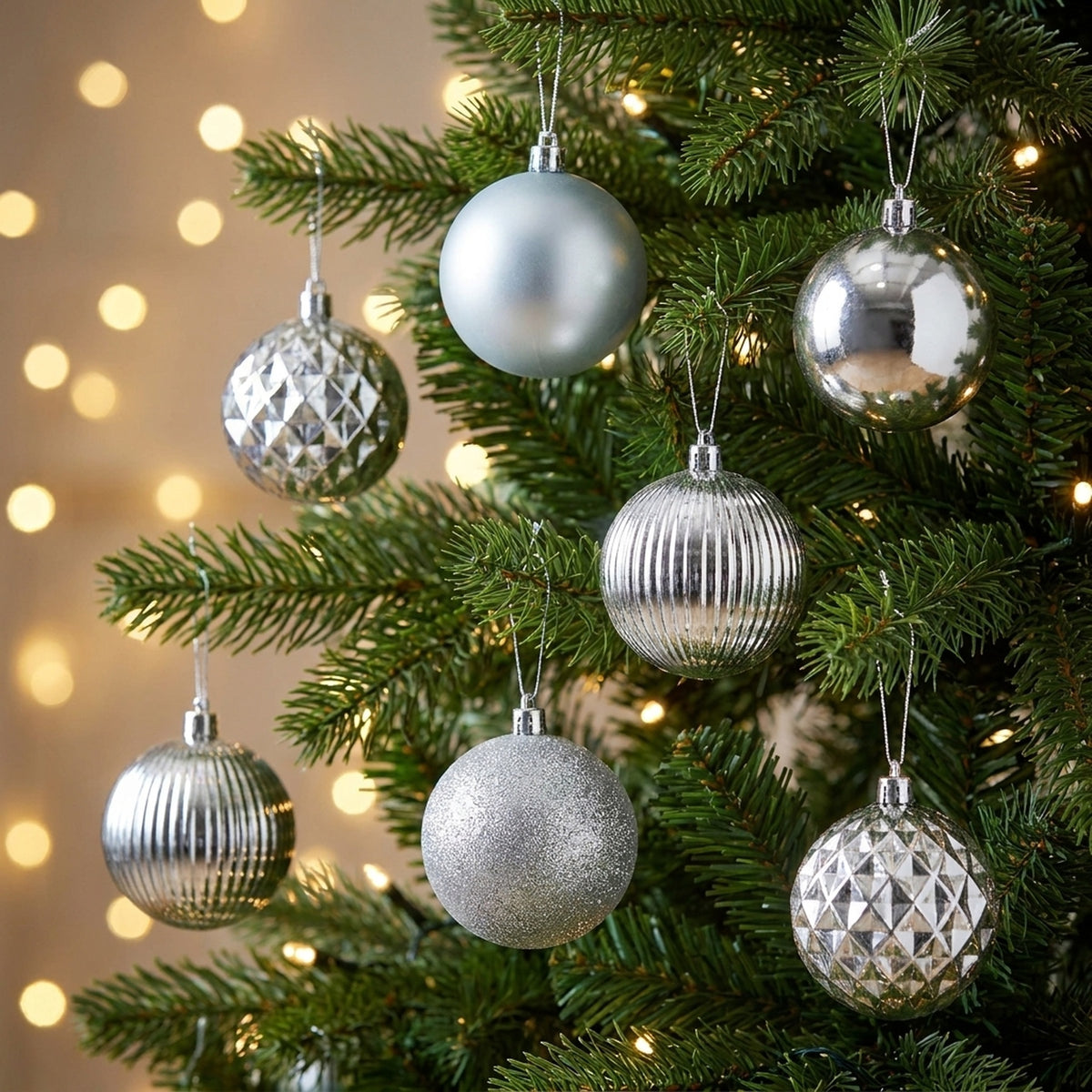 Large Mixed Finish Christmas Bauble 20 Pack