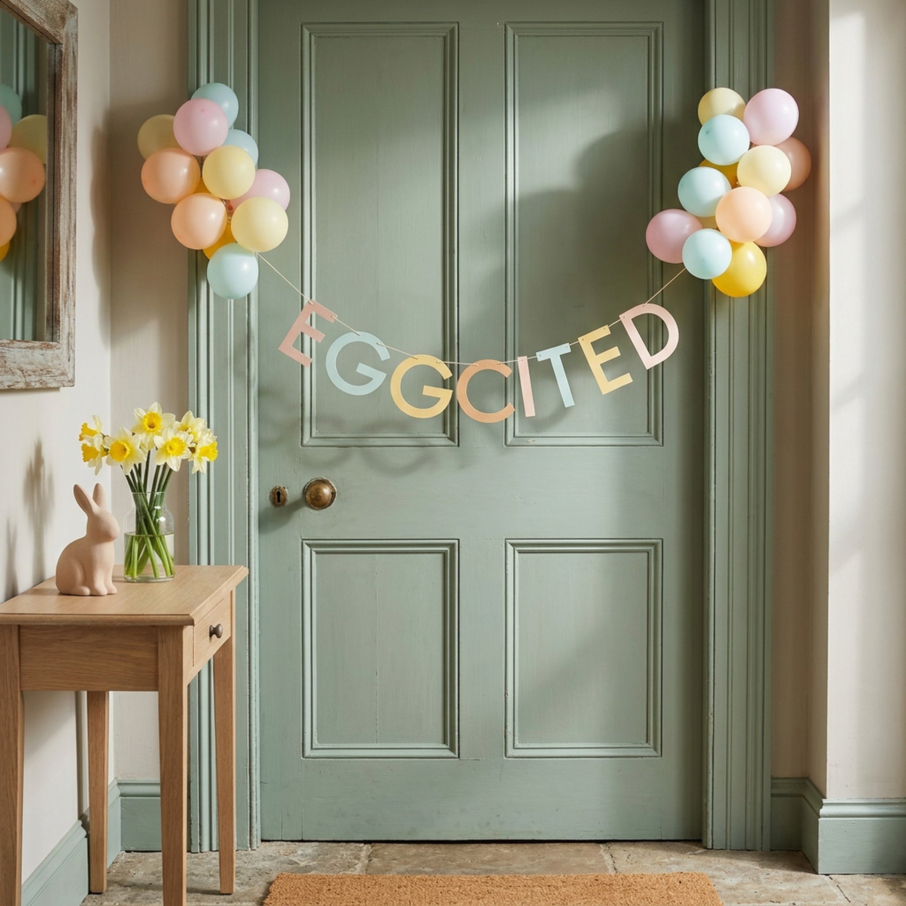 Eco Eggciting Decorative Bunting Garland