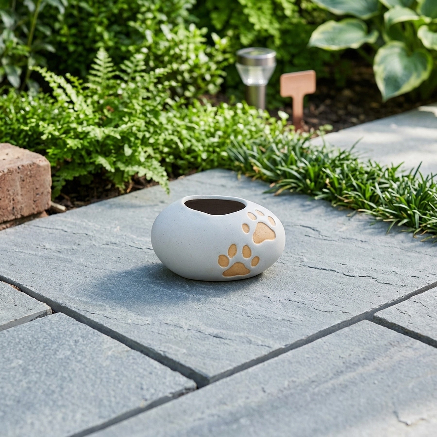 Paw Print Ceramic Small Planter