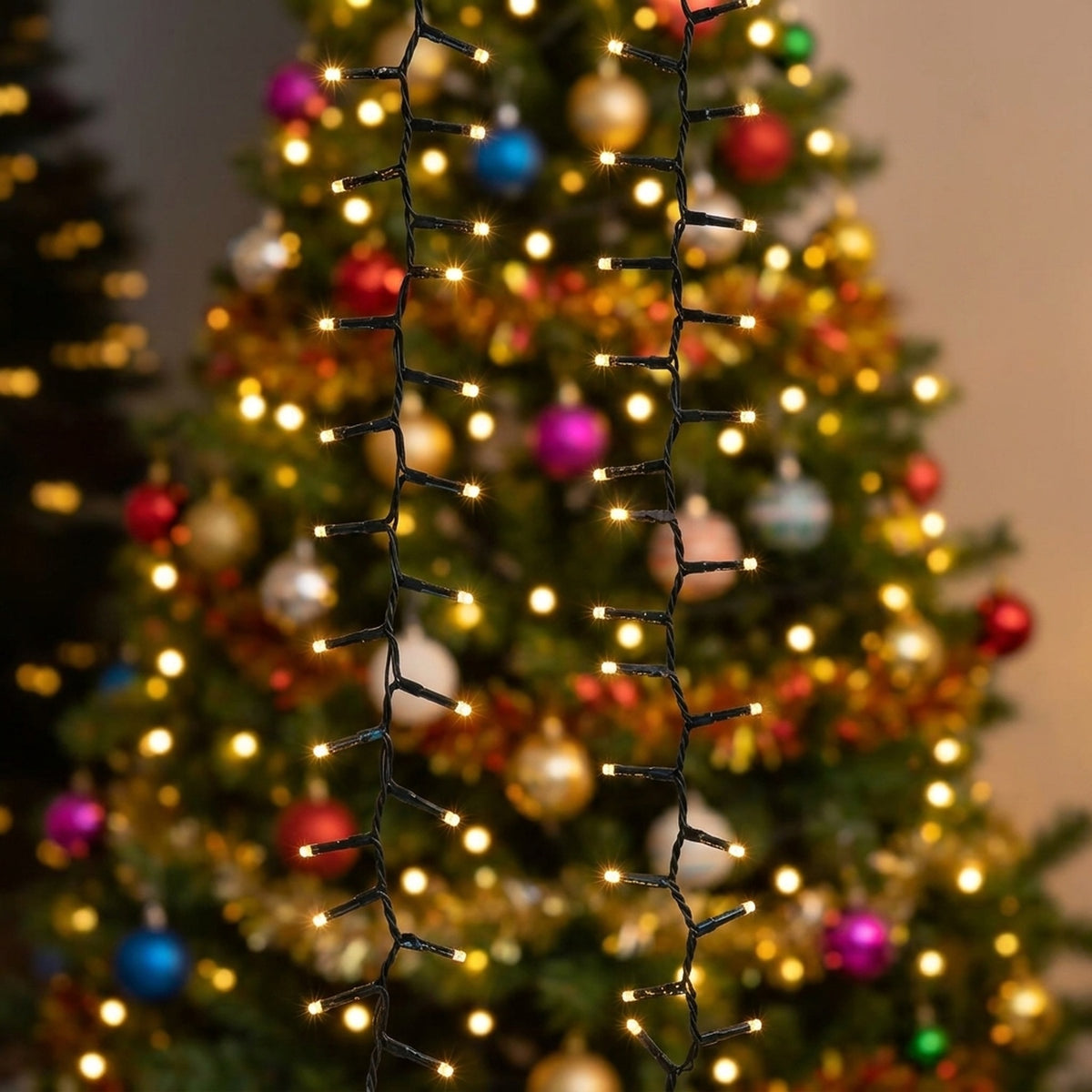 Mains Operated 3000 LED Compact String Lights - Orange