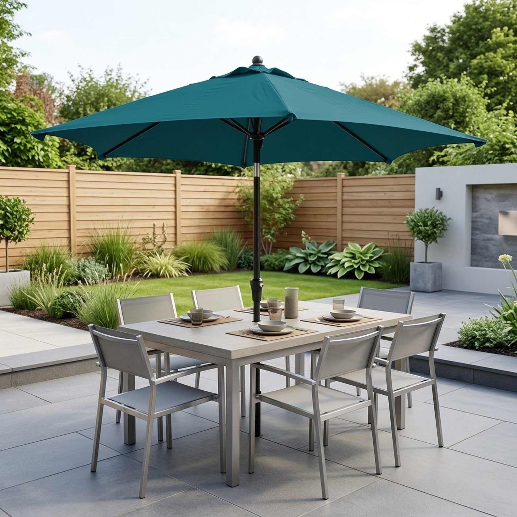 Push Button Garden Parasol Shade
