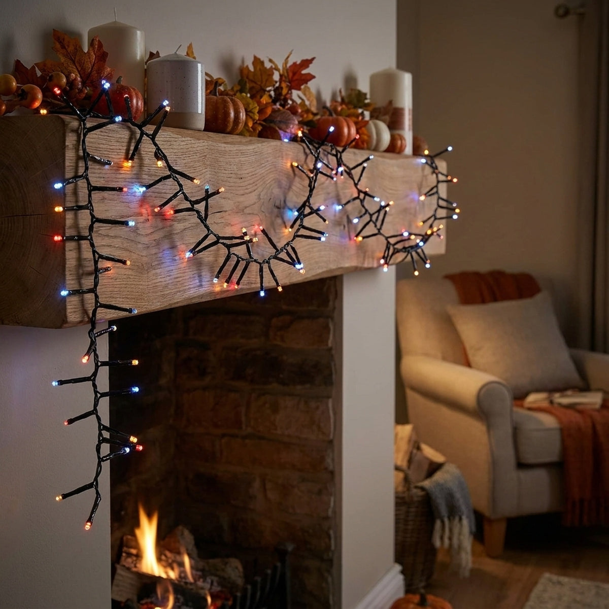 Mains Operated 750 LED Cluster String Lights - V2