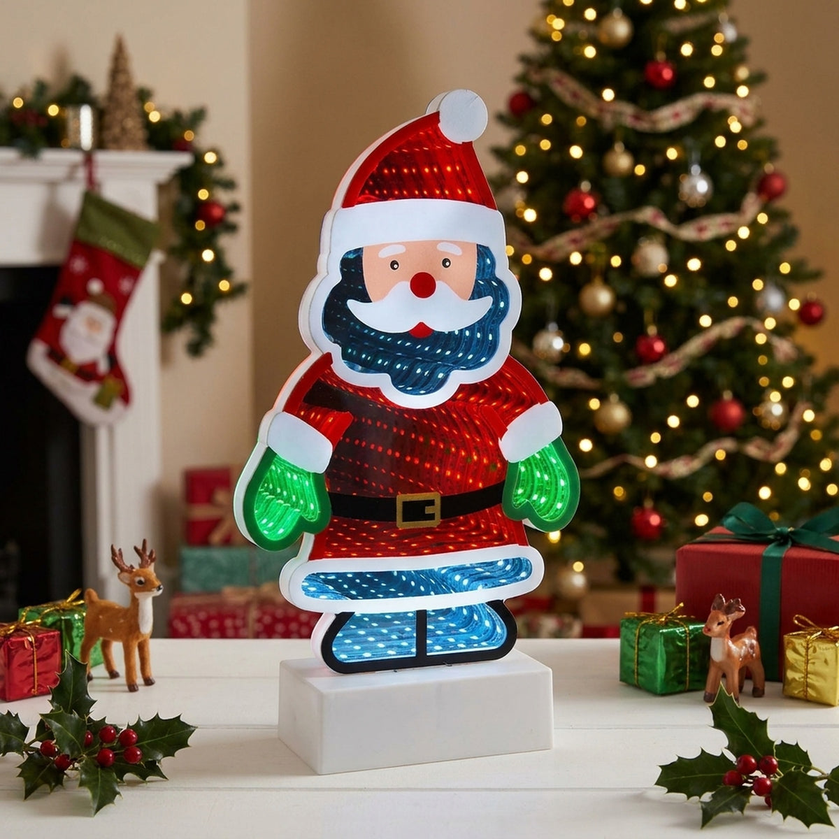Discover Festive Santa Infinity Light