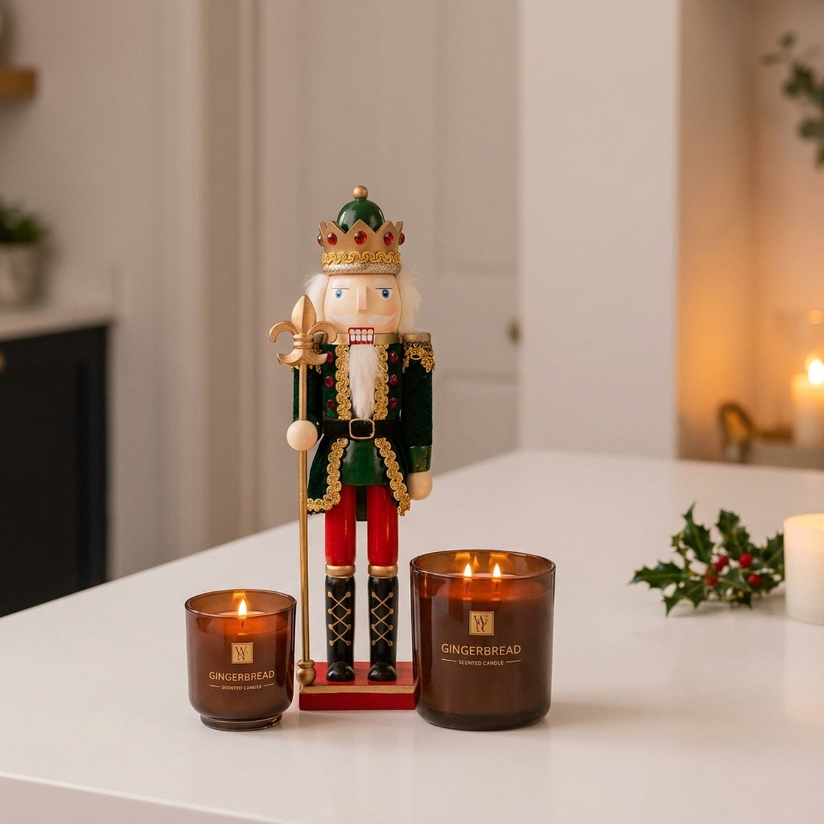 38cm Traditional Wooden Christmas Nutcracker