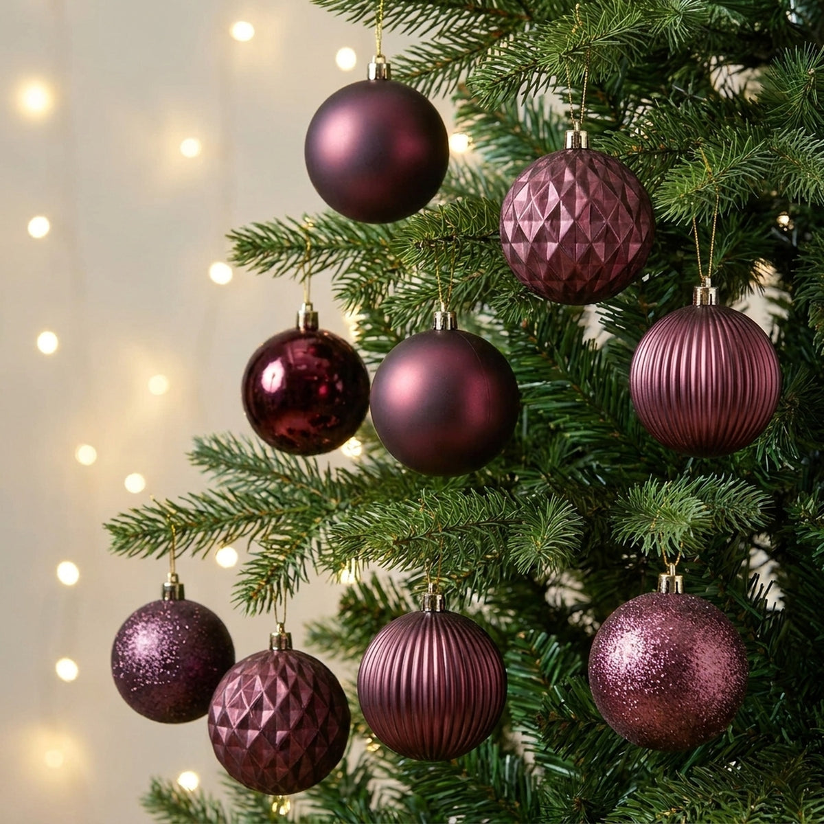 Mixed Finish Christmas Bauble Pack