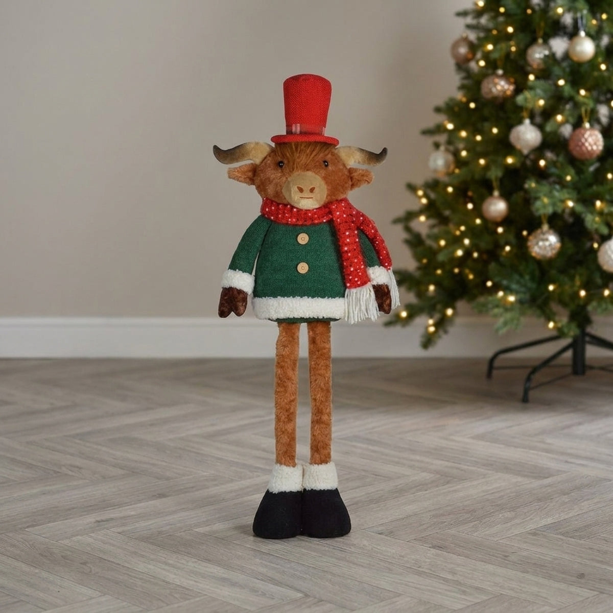 Festive Highland Extendable Plush Figure