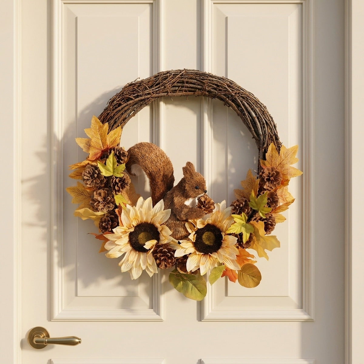 Vibrant Autumnal Style Door Wreath