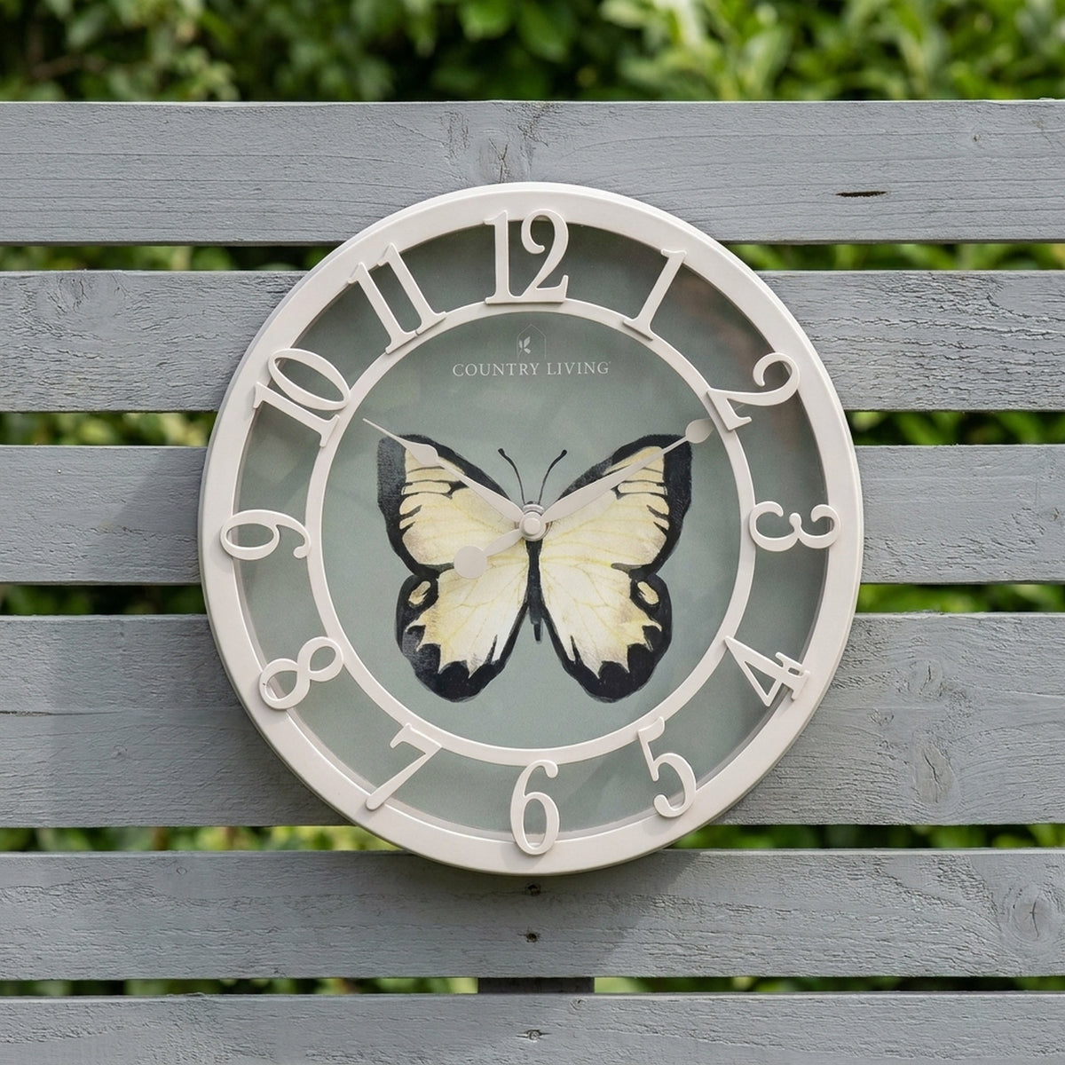 Nature-Inspired Butterfly Outdoor Garden Clock