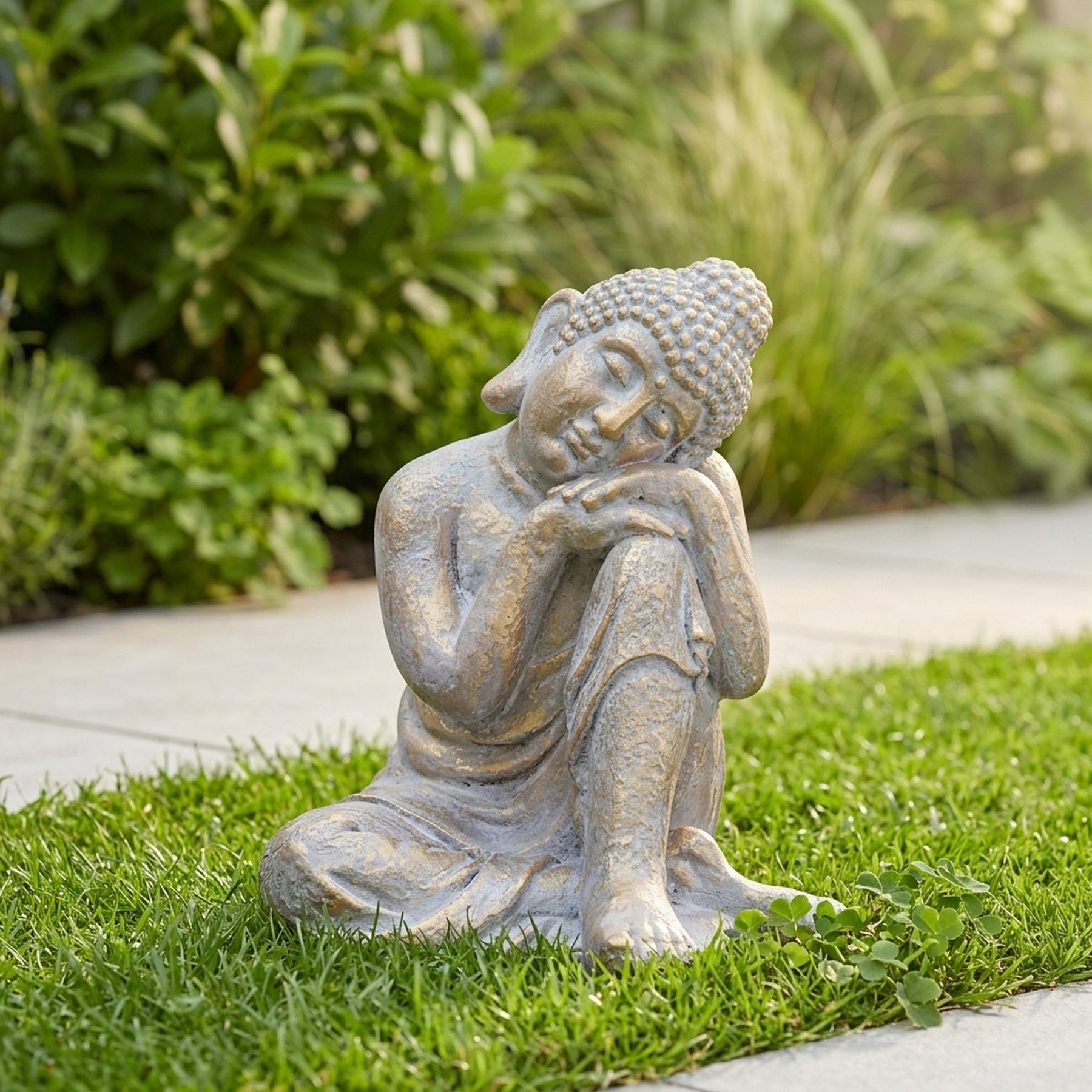 Dreaming Brushed Buddha Ornament