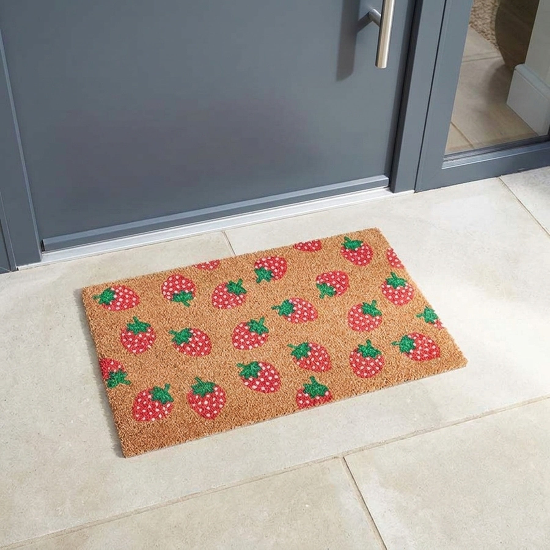 Strawbs! Natural Coir  Doormat
